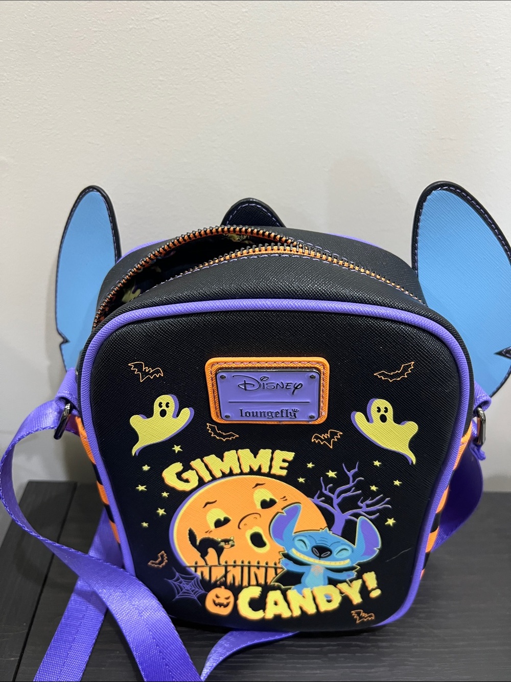 Loungefly Stitch Halloween Crossbody Bag used once - Picture 2 of 3